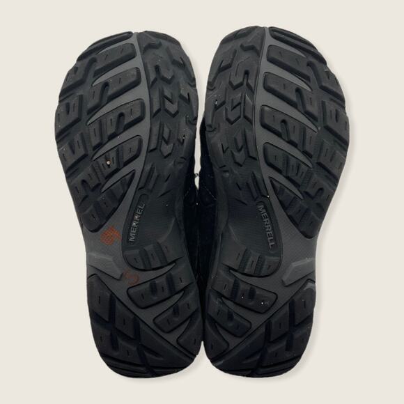 Merrell Avian Light All Black Leather Lace Up Low Top Hiking Sneaker J09488 9.5 - Picture 7 of 8